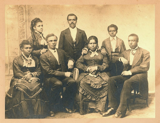Mossell Family, group portrait, c. 1875. Photo Courtesy of University of Pennsylvania: University Archives Image Collection. Alexander Family Papers, Box 76, folder 3.