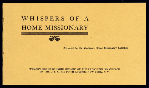 Whispers of a home missionary
